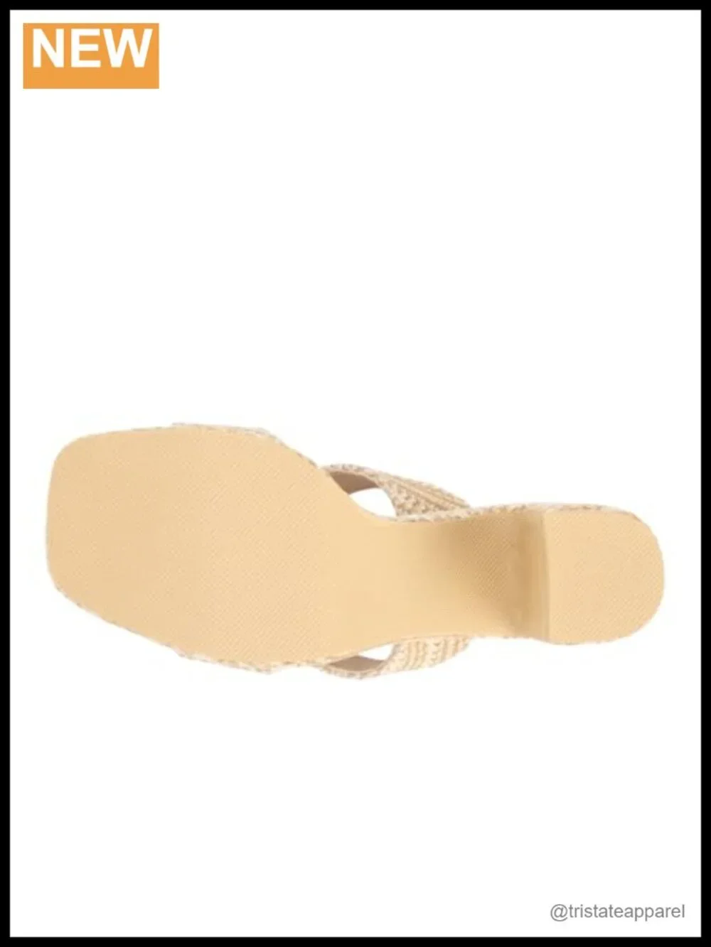 Synthetic Slide Sandals Platform Block Heel Double Strap Square Toe Casual